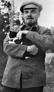 Lenin with kitten